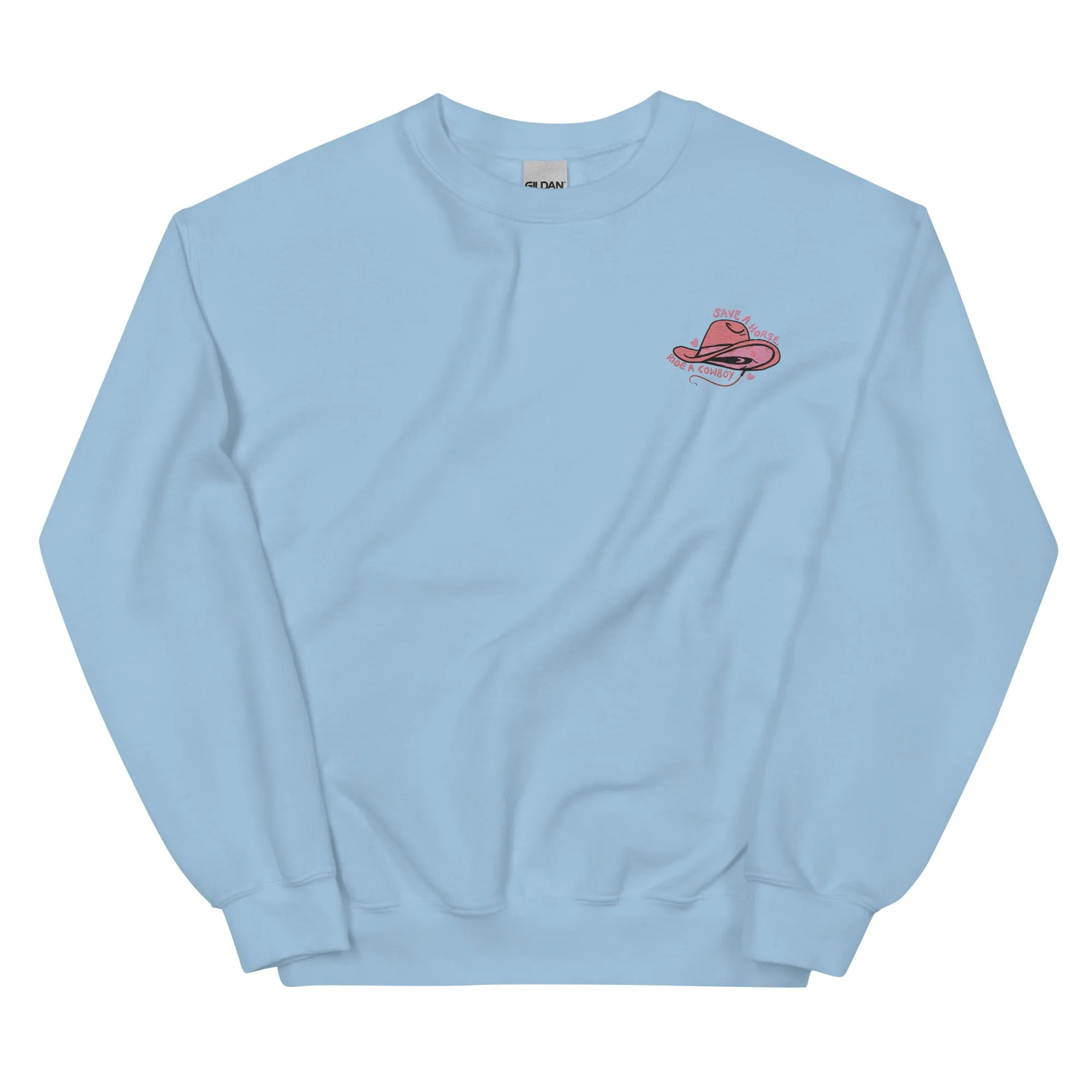 Save a horse embroidered crewneck