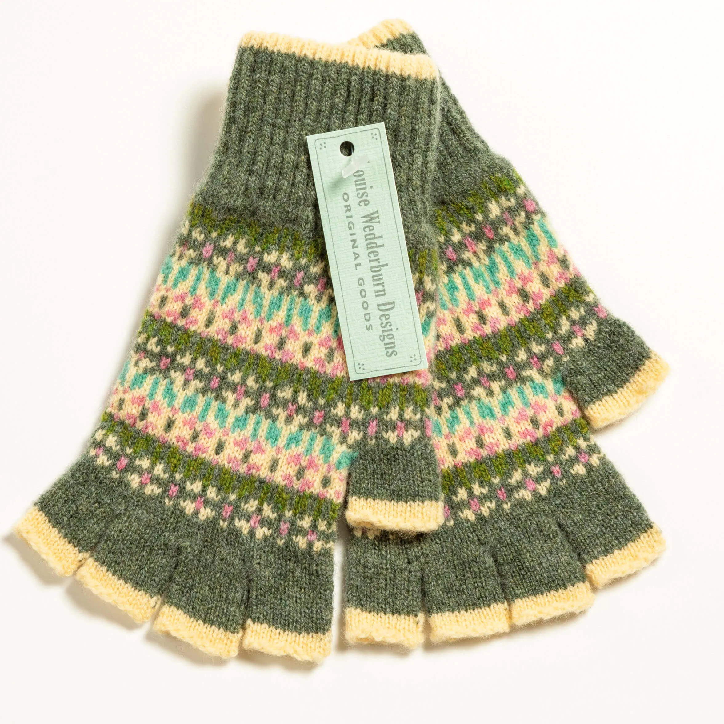 Shetland Fairisle Fingerless Gloves