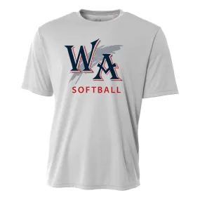 Silver WA Softball Tee