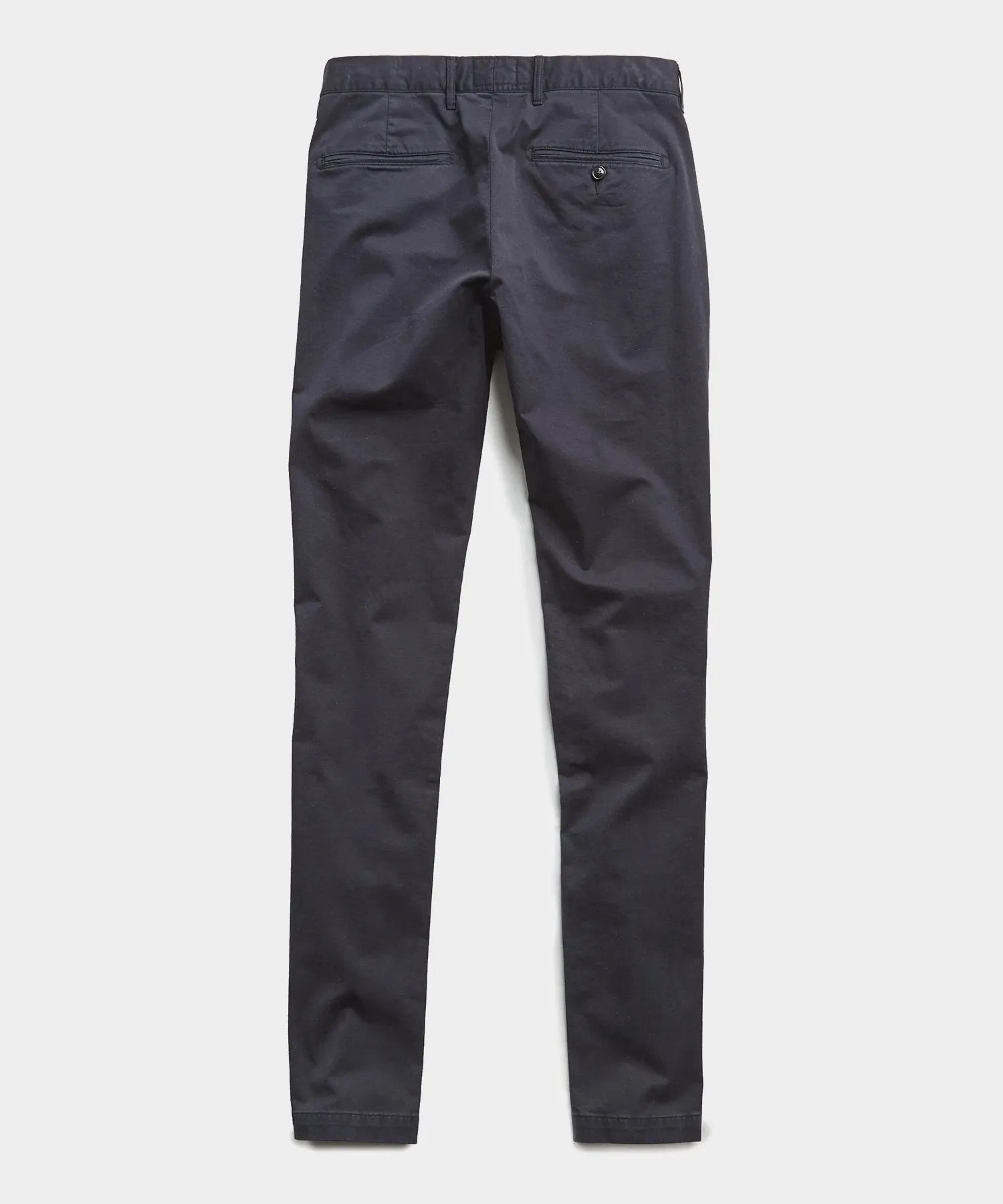 Slim Fit Tab Front Stretch Chino in Navy