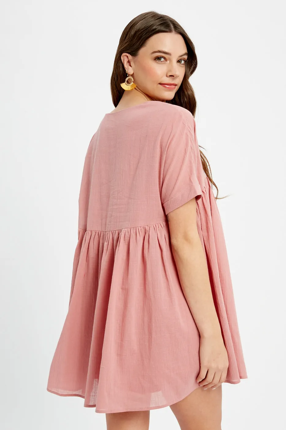 So Sweet Babydoll Dress, Rose Dust