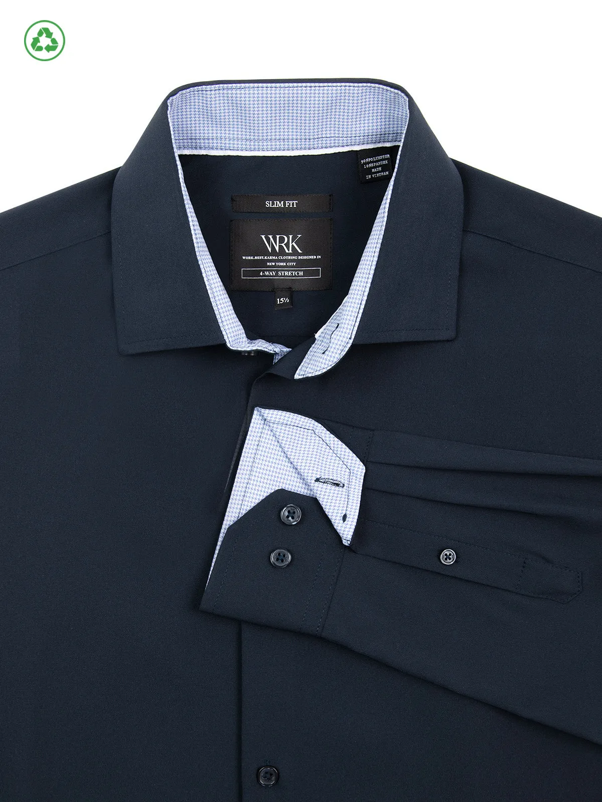 Solid Performance Dress Shirt