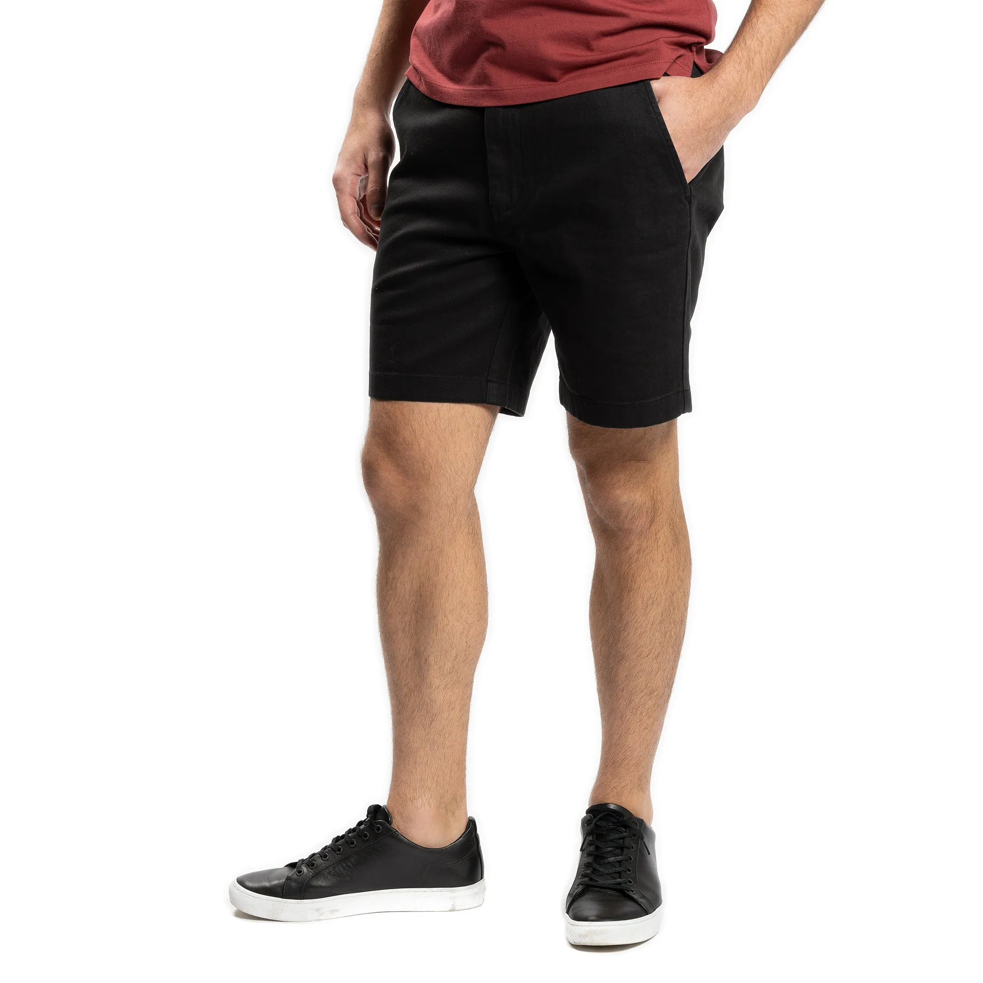 Stretch Chino Shorts - Black