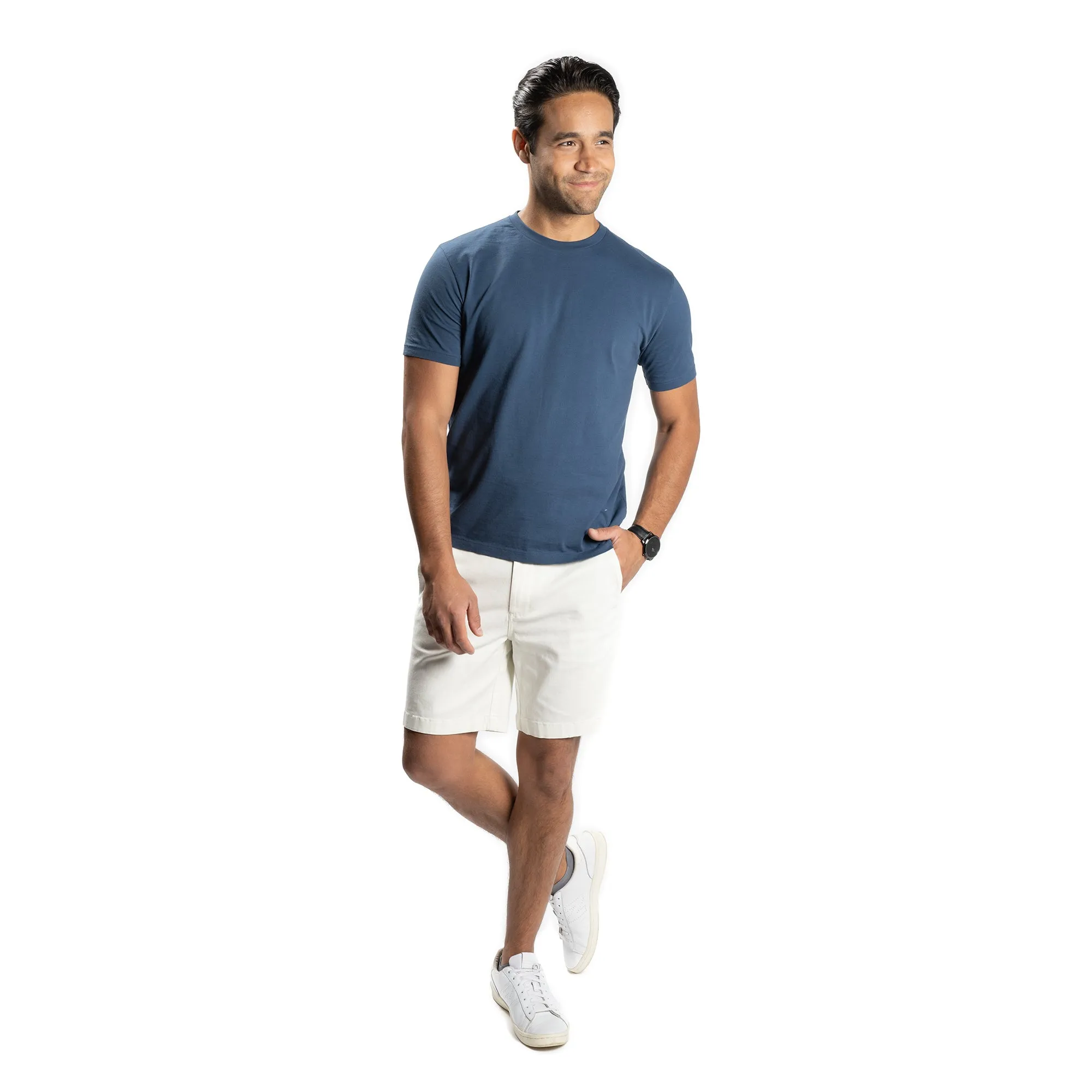 Stretch Chino Shorts - Stone