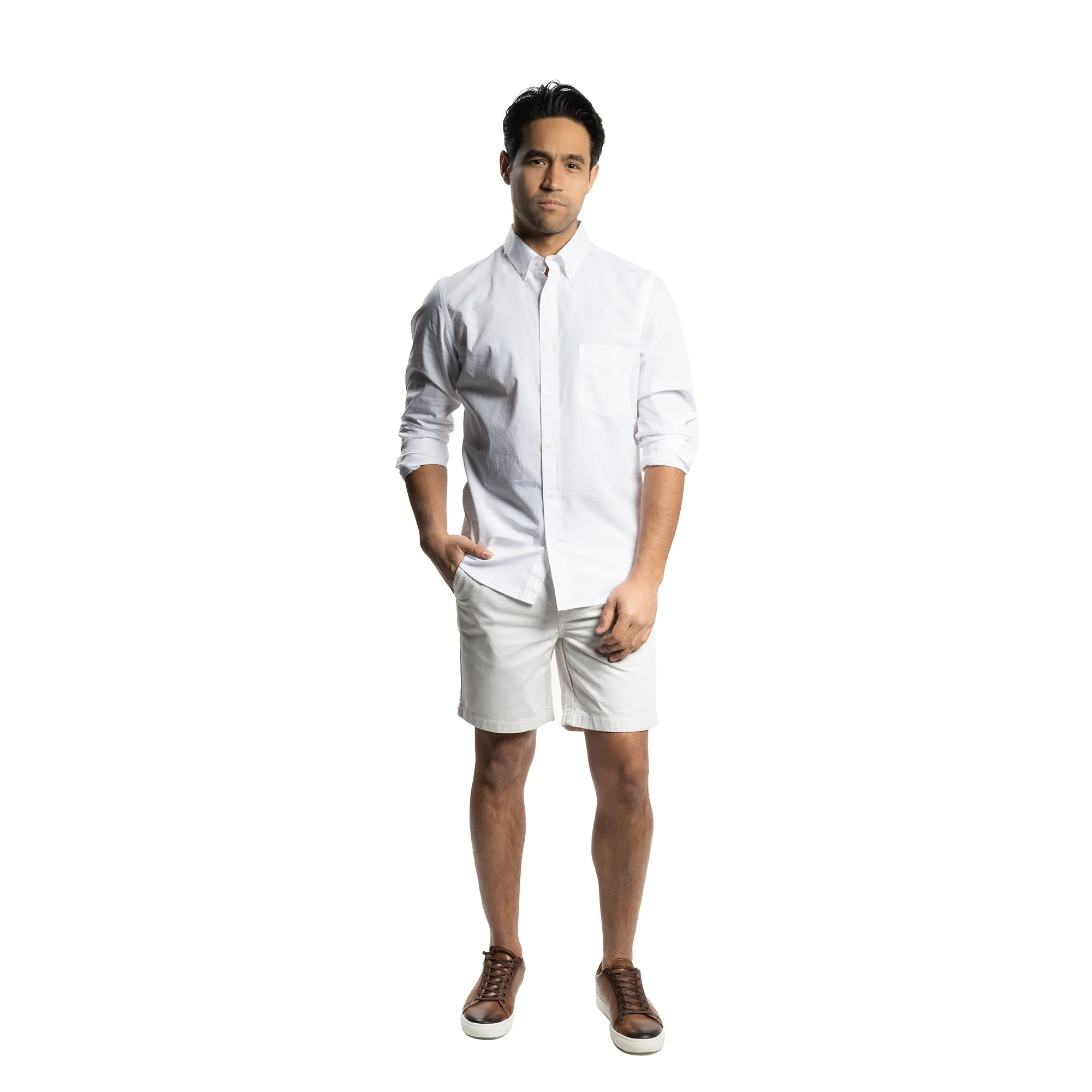 Stretch Chino Shorts - Stone