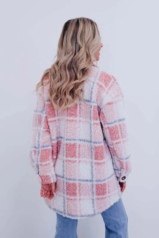 Sylvia - Polar Fleece Plaid Jacket