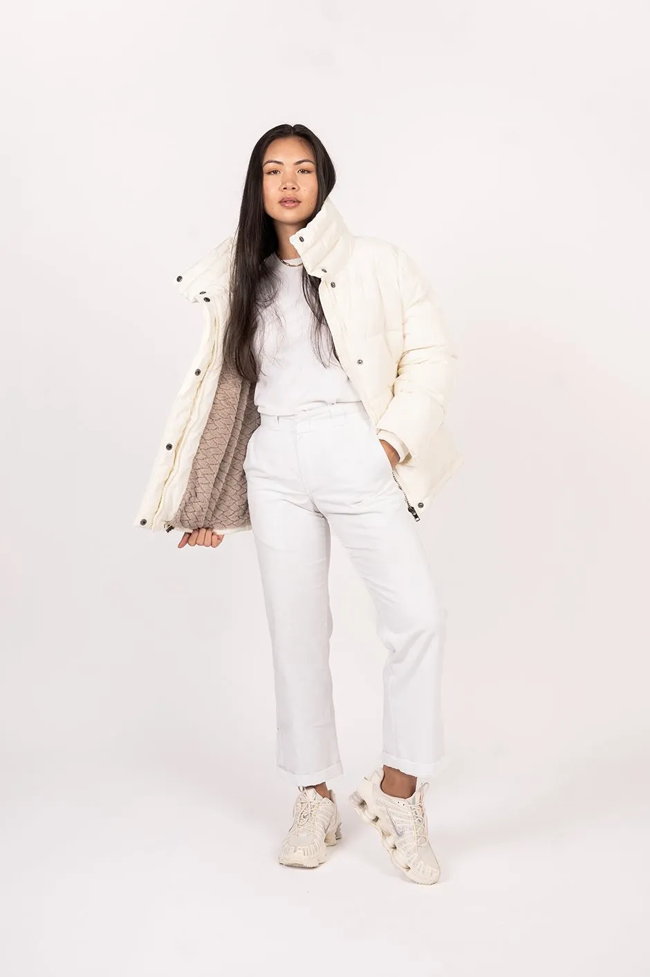 The Brunch Puffer in Ivory