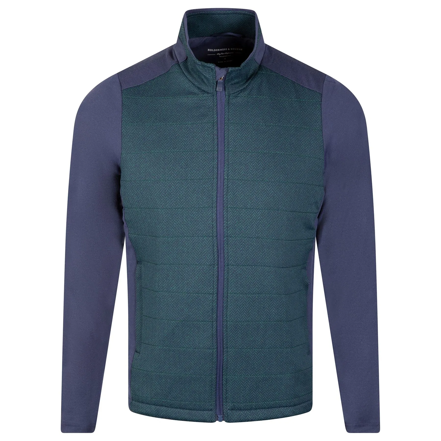 The Perry Insulated Fleece Jacket Pine Herringbone - AW23