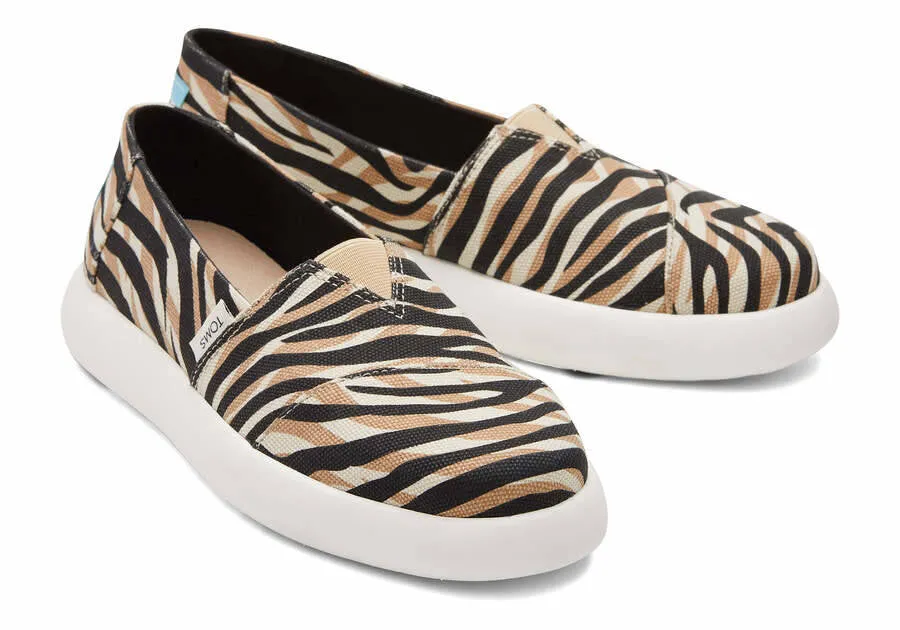 Toms Womens Alpargata Mallow Natural XL Liger Print