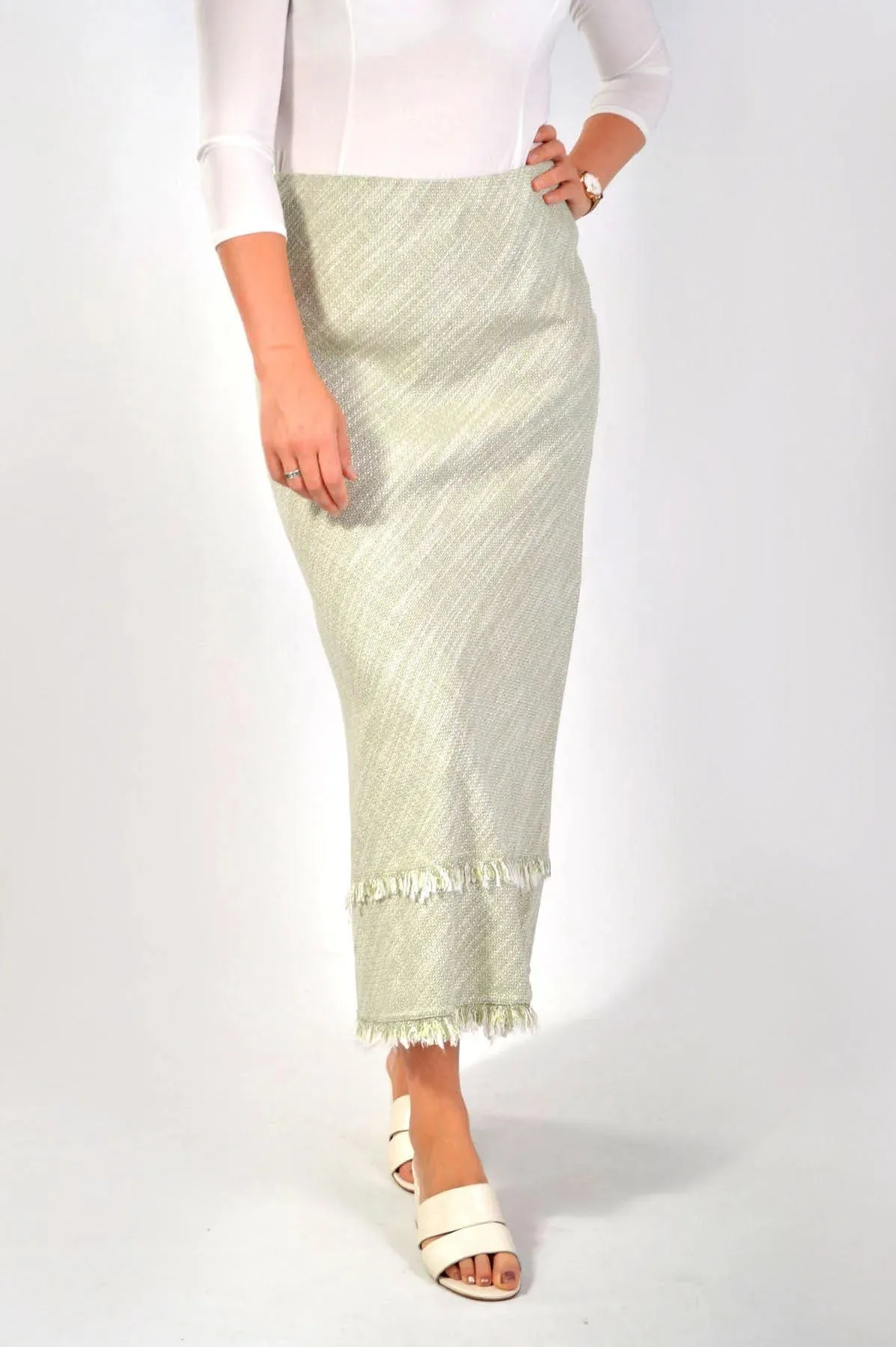 Tweed Maxi Skirt