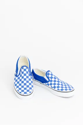 Vans Classic Slip On Blue Checkerboard