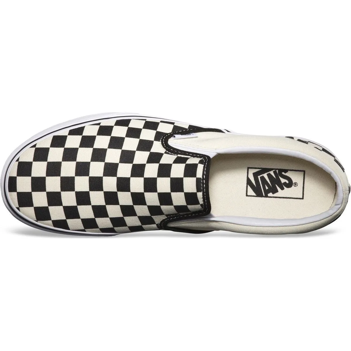 VANS CLASSIC SLIP ON CHECKERBOARD BLK/WHT