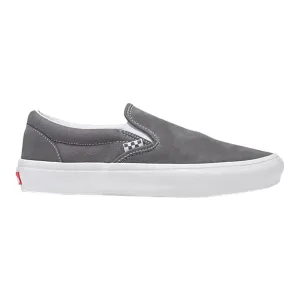 VANS SKATE SLIP ON SHOE PEWTER/TRUE WHITE