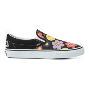 Vans Unisex Classic Radic Happy Slip On Shoes - Black / Multi