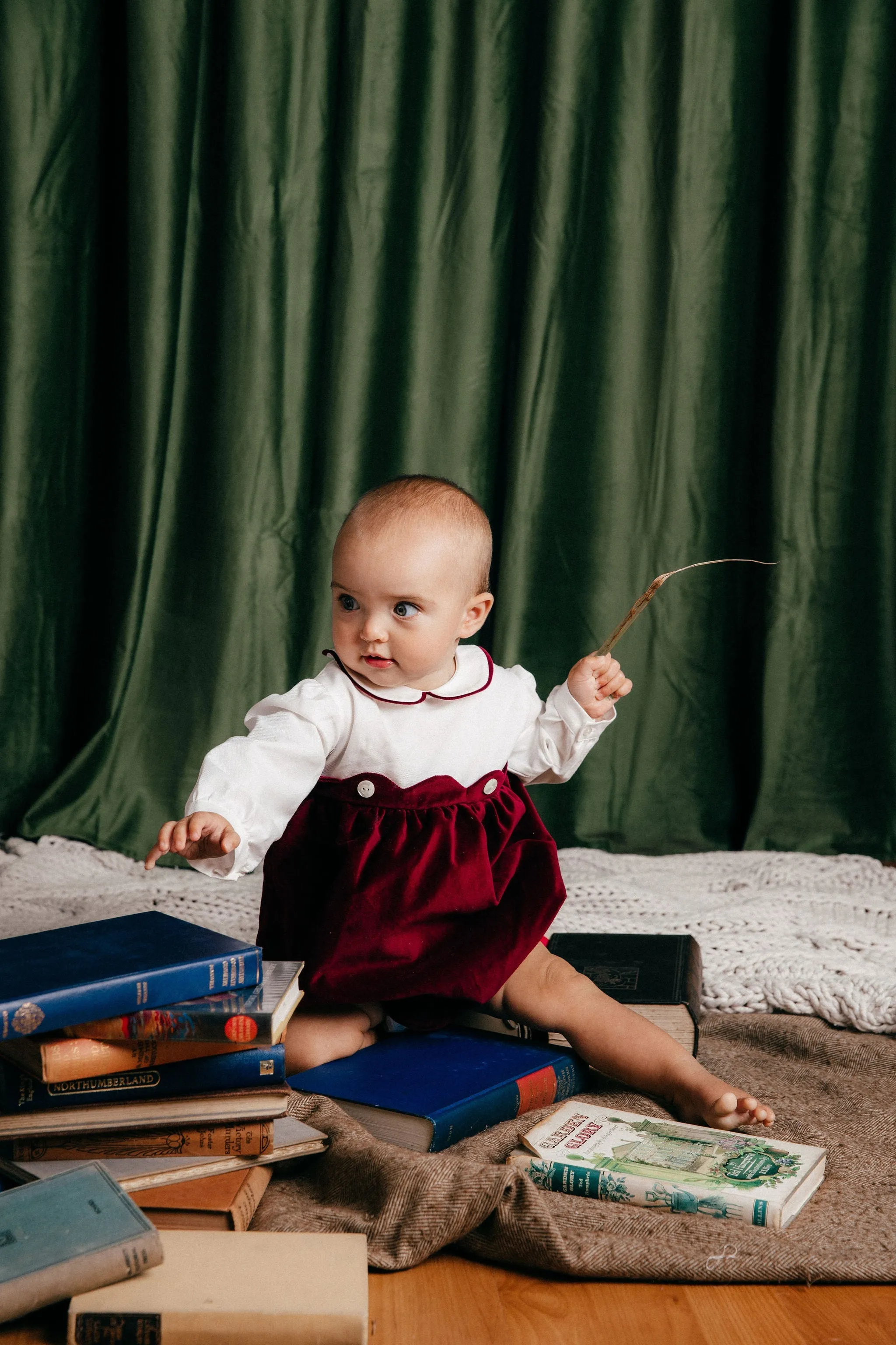 Velvet Romper - Bordeaux