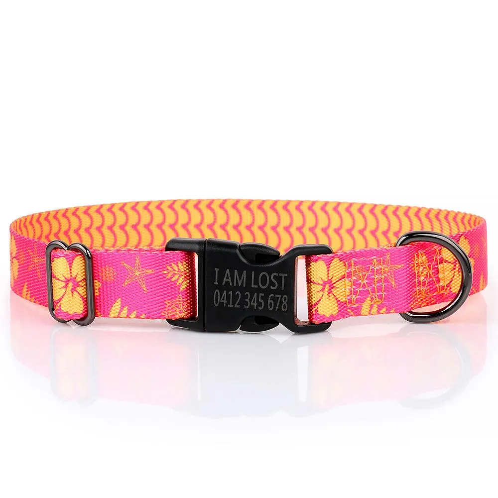 Vivid Colour Styles - Personalised Dog Collar. Laser Engraved