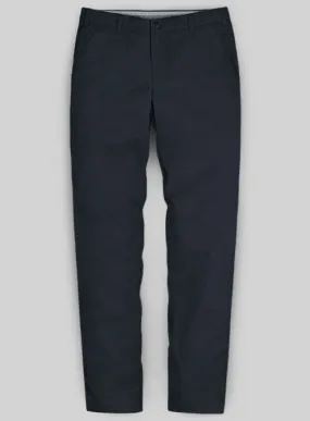 Washed Dark Navy Blue Chinos