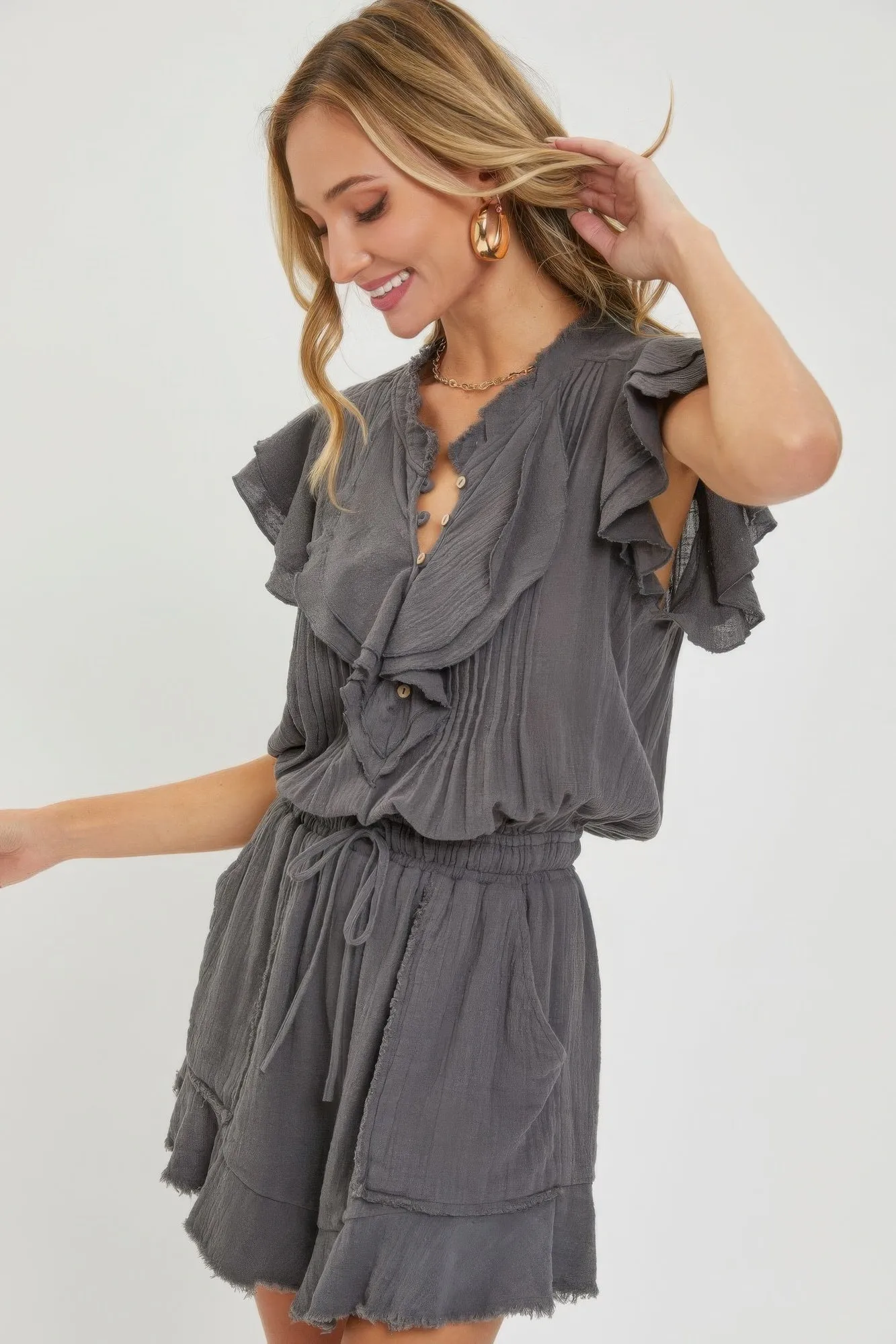 Women's Ruffle Romper