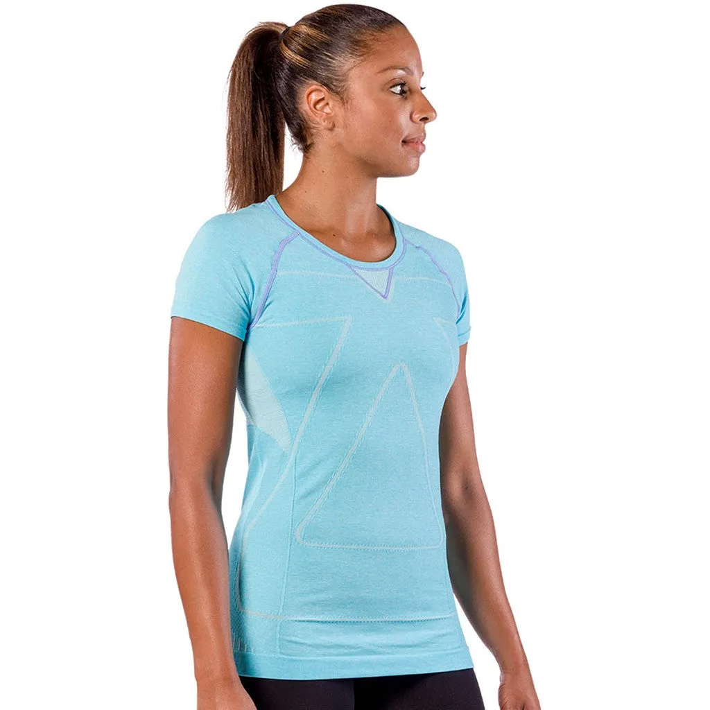 Zensah Womens Run Seamless Short Sleeve Top