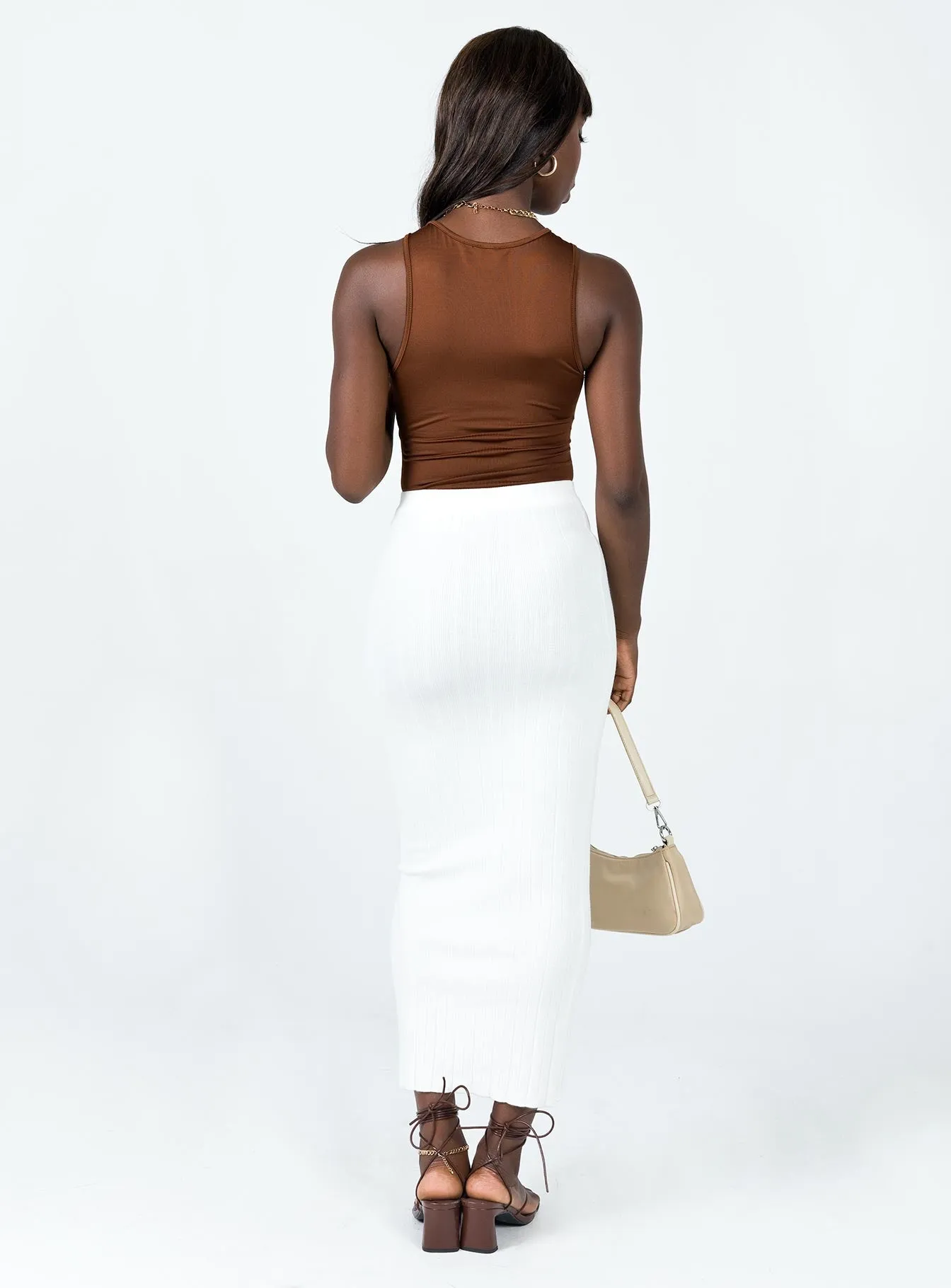 Zyler Maxi Skirt White